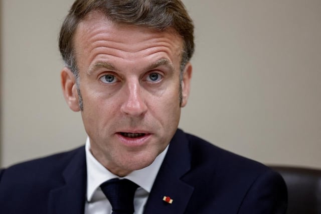 Le président de la République Emmanuel Macron.