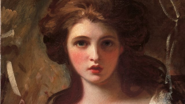 A painting of the young Emma Hamilton by George Romney from about 1782