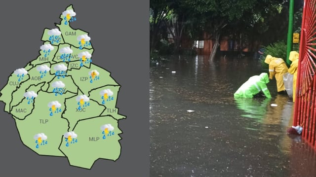 Entretanto desde Protección Civil informaron este domingo que se encontraban en labores de apoyo tras lo ocurrido con las lluvias este sábado en la noche. Foto: @SGIRPC_CDMX