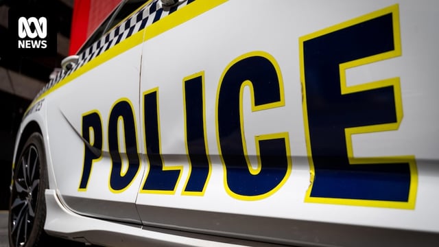 A close up of the word 'POLICE' on a white car