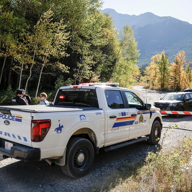 The search continues for five-year-old Darius Macdougall, who vanished over the weekend from a campsite in the Crowsnest Pass near Blairmore, Alta., Wednesday, Sept. 24, 2025. THE CANADIAN PRESS/Jeff McIntosh