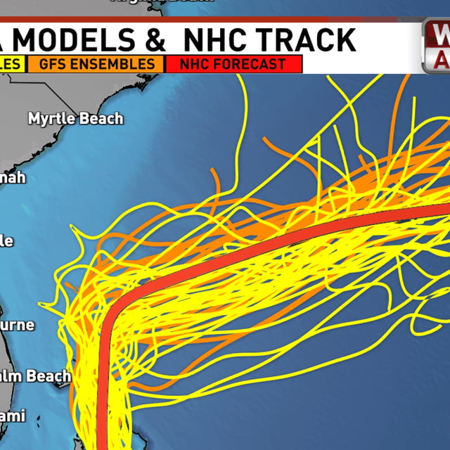 Imelda Forecast Tracks{p}{/p}