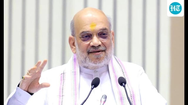 Union home minister Amit Shah said the Centre will meet its target of eradicating Naxal terrorism by March 2026 (PIB)