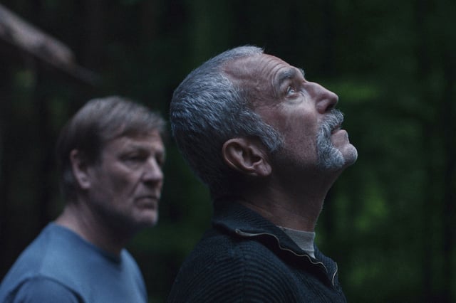 Sean Bean, left, and Daniel Day-Lewis in “Anemone.”