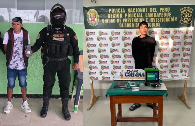 Sujetos fueron intervenidos por agentes del orden.