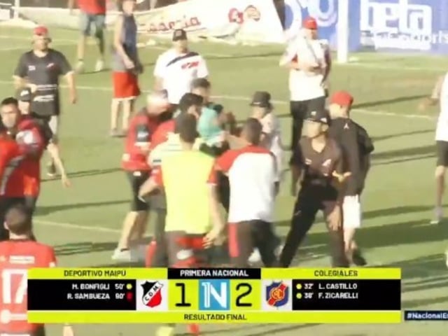 Escándalo en Deportivo Maipú.