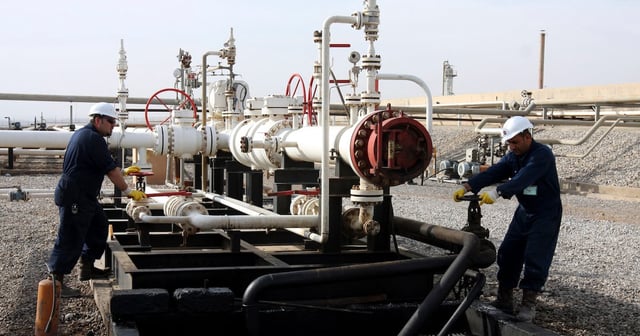 Workers in Tawke oil field in Iraqi Kurdistan. Reuters 