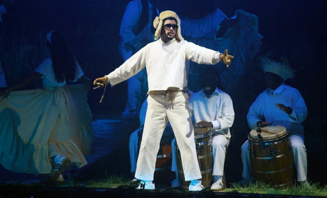 Bad Bunny vor wenigen Tagen bei einem Auftritt in Puerto Rico