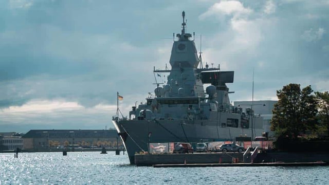 FGS Hamburg (F220) makes a port call in Copenhagen Sunday, September 29th as apart of Operation Baltic Sentry (NATO photograph)