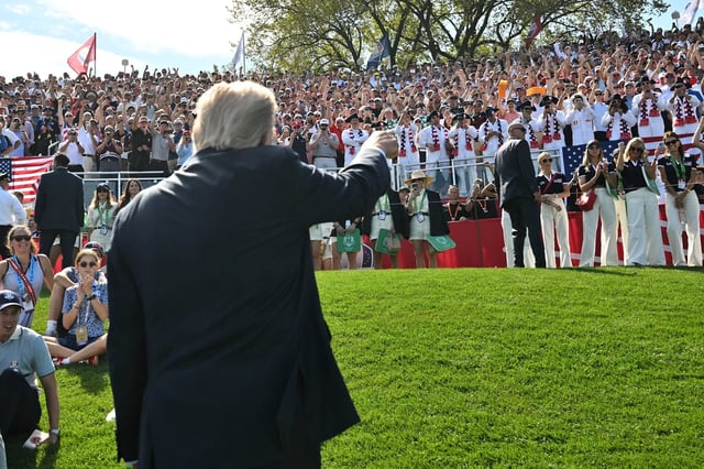 Trump am Freitag beim Ryder Cup