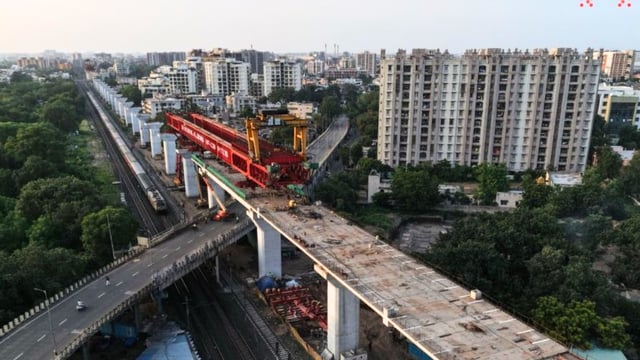 Mumbai-Ahmedabad Bullet Train Viaduct Launched