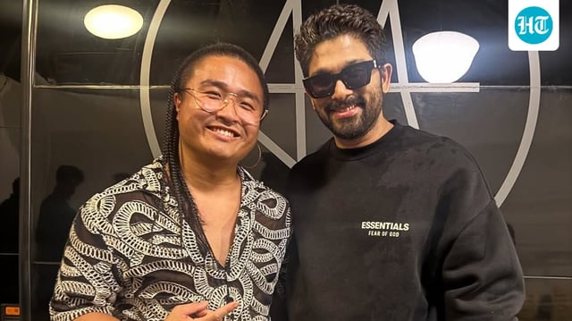 Hokuto Konishi posted pictures with Allu Arjun and Atlee in India. 