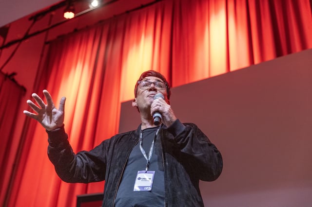 Andy Burnham at a fringe event to the Labour Party conference on Sunday