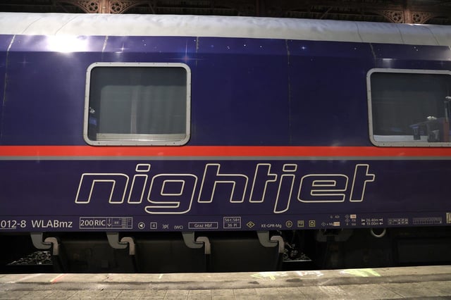 Un train de nuit Paris-Berlin. La liaison va être arrêtée à partir du 14 décembre, a annoncé la compagnie ferroviaire autrichienne ÖBB lundi 29 septembre 2025.
