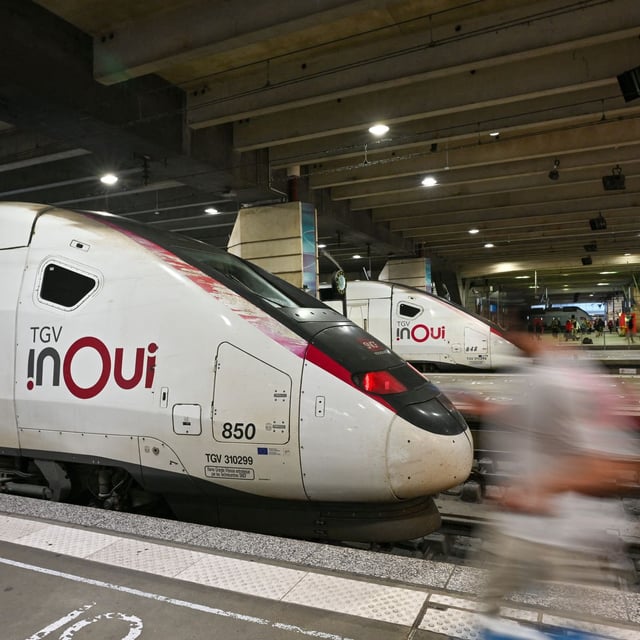 Un TGV Inoui le 25 septembre 2025 à la gare Montparnasse.