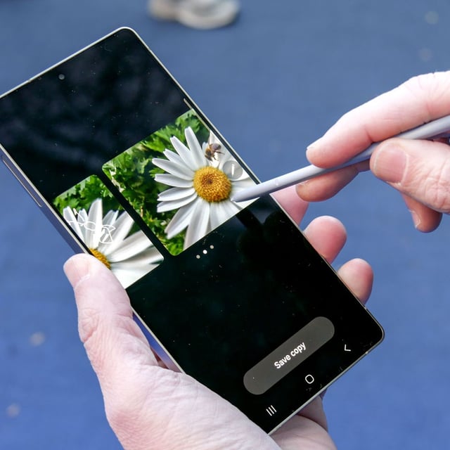 Using the stylus on the Galaxy S25 Ultra