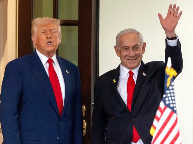 Trump recibe a Netantyahu en la Casa Blanca. Foto: AP  