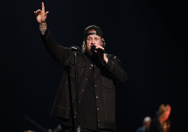 Jelly Roll performs onstage during the 2025 iHeartRadio Music Festival at T-Mobile Arena on Sept. 19, 2025, in Las Vegas.