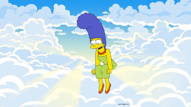 Marge watched over her family from heaven in the Season 36 finale of "The Simpsons."