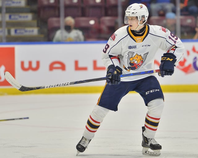 Hunter Haight, Barrie Colts (Photo by Terry Wilson / OHL Images)
