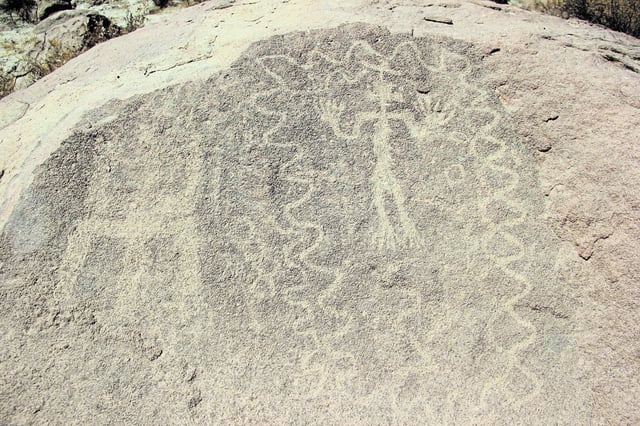 Una figura llamativa tallada en una piedra y que guarda mucha historia de Arequipa. Foto: Juan Ivan Contreras.