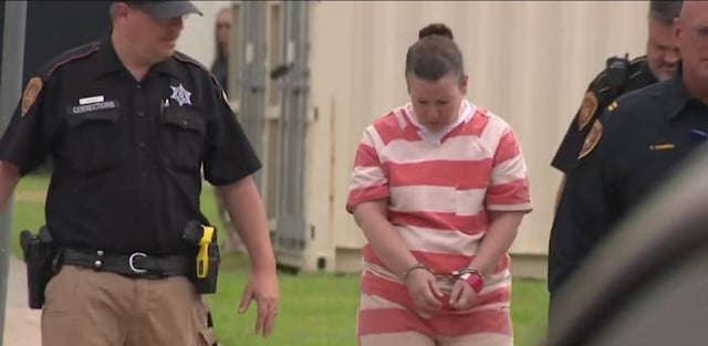 Sarah Hartsfield headed to court for a bond reduction hearing.