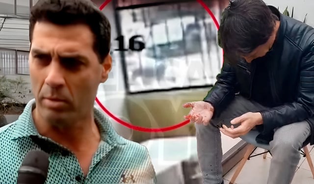 Exponen videos inéditos de las cámaras de seguridad que captaron agresión de Gustavo Salcedo a productor Christian Rodríguez