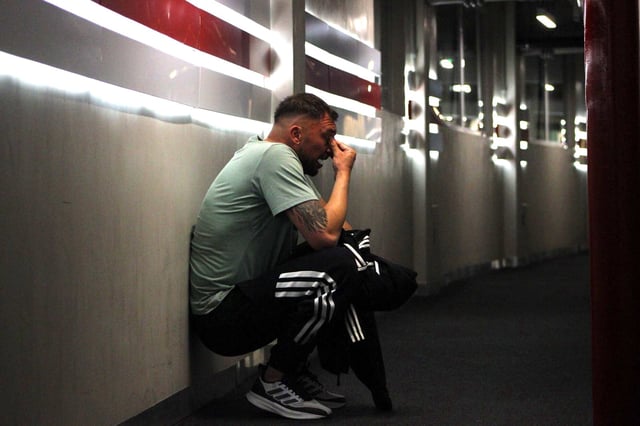 La emoción de Gustavo Benítez, después de que Riestra diera el gran golpe en el Monumental