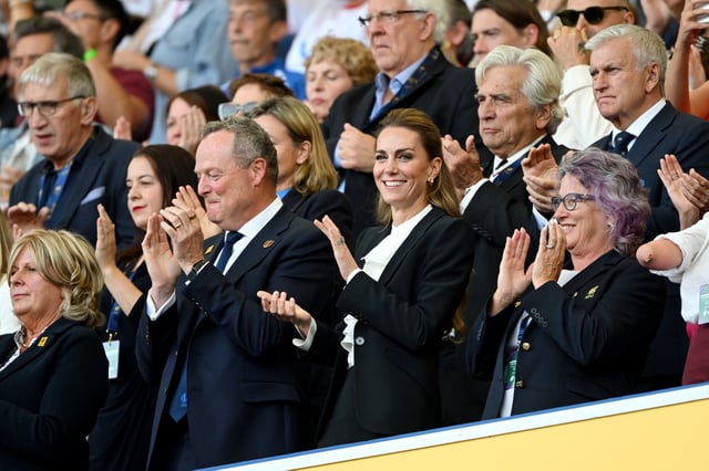 Kate attending a women's rugby match on Sept. 6, 2025.