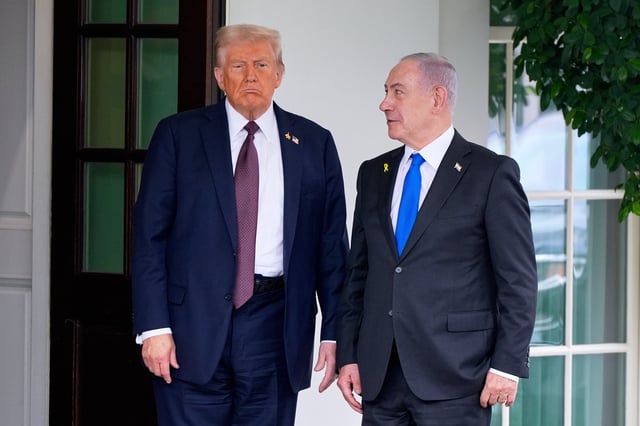 Trump y Netanyahu en la Casa Blanca