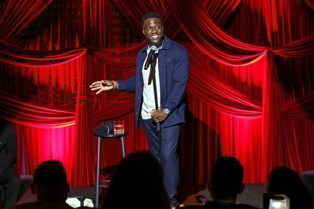 Kevin Hart performs onstage during Go VIP with Kevin Hart at the Coramino Live Lounge on Airbnb on September 26, 2024 in Los Angeles, California.