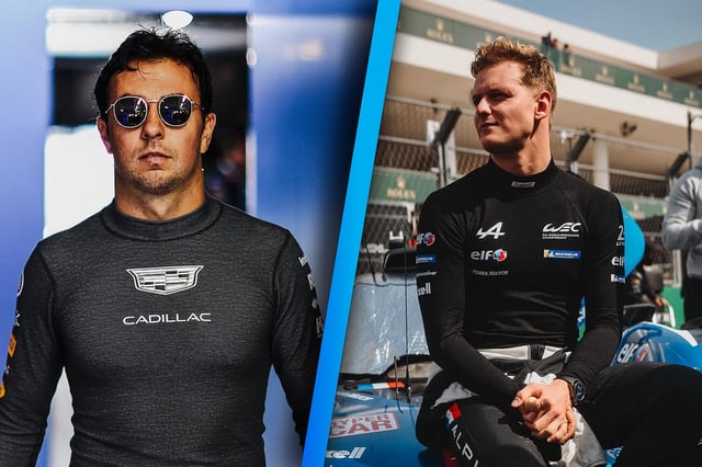 Ralf Schumacher asegura que su sobrino Mick habría sido una mejor opción para Cadillac que 'Checo' Pérez o Valtteri Bottas. (Fotos: @schecoperez / @mickschumacher)