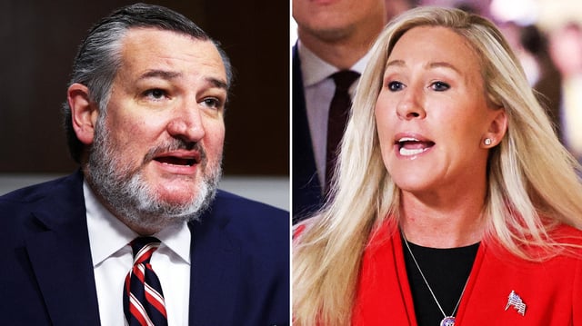 Ted Cruz and Marjorie Taylor Greene.