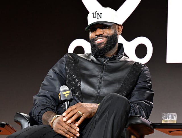 Lebron James speaks onstage during Fanatics Fest NYC 2025 at Javits Center on June 21, 2025 in New York City.