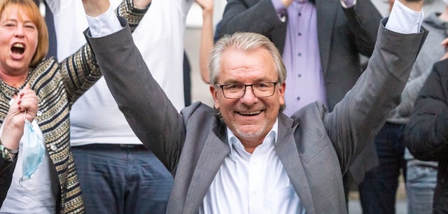 Marc Buchholz (CDU), hier bei seiner Wahl 2020, darf wieder jubeln