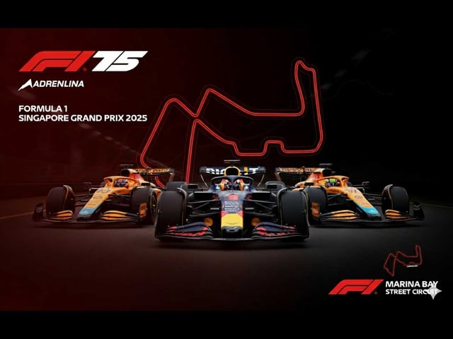 Autos de Max Verstappen, Oscar Piastri y Lando Norris.