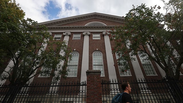 Campus of Harvard University on September 5, 2025. (Photo by Suzanne Kreiter/The Boston Globe via Getty Images)