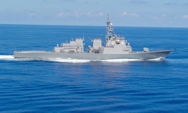 The JS Chokai will spend a year in San Diego learning how to use American-made Tomahawk cruise missiles. Image courtesy of US Navy