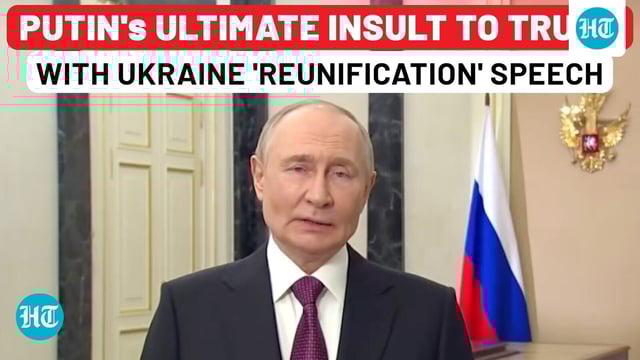 Putin's ultimate insult to Trump with Ukraine 'reunification' speech?