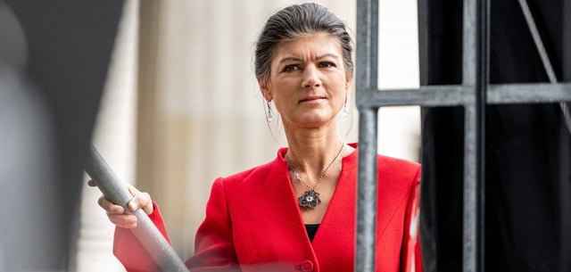Die BSW-Vorsitzende Sahra Wagenknecht fordert einen Aufbau West