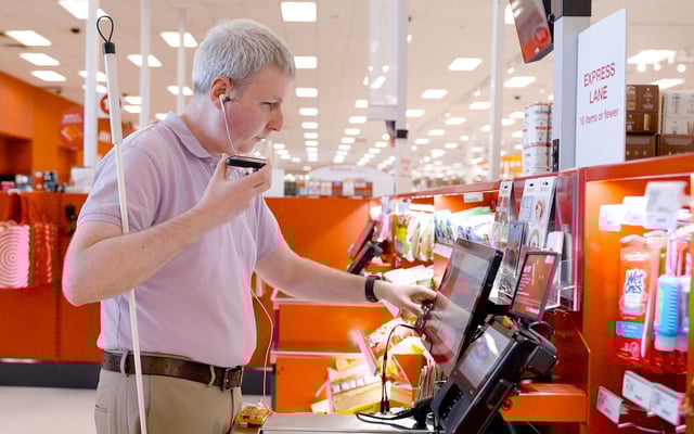 Target says it rolling out accessible self-checkout at its stores nationwide. (Target)