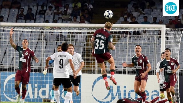 File photo of Mohun Bagan’s AFC Champions League 2 match against Turkmenistan’s Ahal FK at the Salt Lake stadium in Kolkata earlier in September. (ANI)
