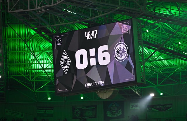 Gegen die Eintracht erlebte Gladbach ein Debakel.