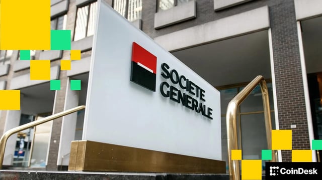 SocGen sign outside an office building