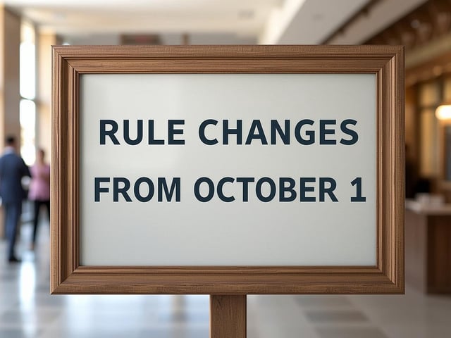 Major Rule Changes From October 1