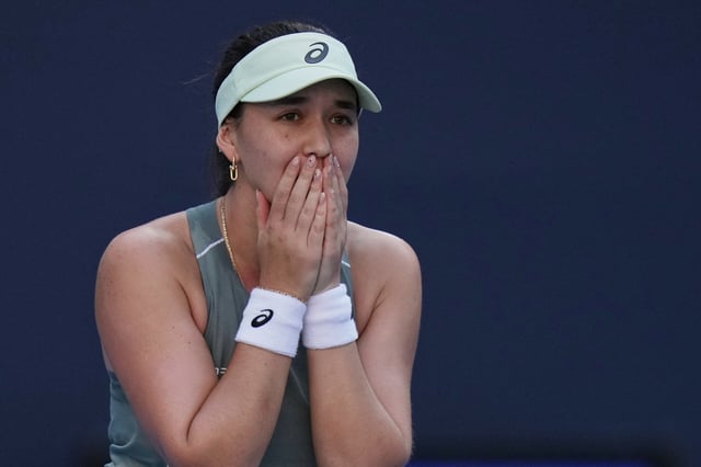 Gerührt nach ihrem Viertelfinal-Einzug in Peking: Hamburgs Tennis-Hoffnung Eva Lys