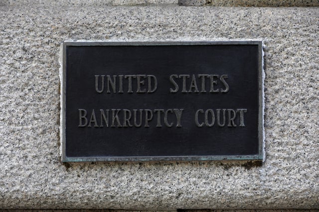 Signage is seen at the United States Bankruptcy Court for the Southern District of New York in Manhattan, New York City, U.S., August 24, 2020. REUTERS/Andrew Kelly/File Photo