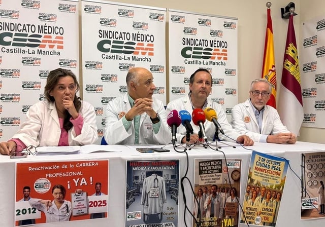 Rueda de prensa de la directiva de la CESM de Castilla-La Mancnha