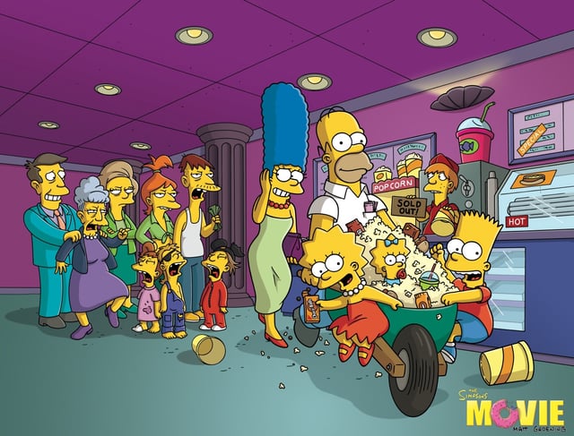 Der erste Simpsons-Film kam 2007 in die Kinos.
