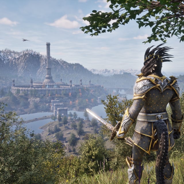 Promotional screenshot of an Argonian from The Elder Scrolls 4: Oblivion Remastered